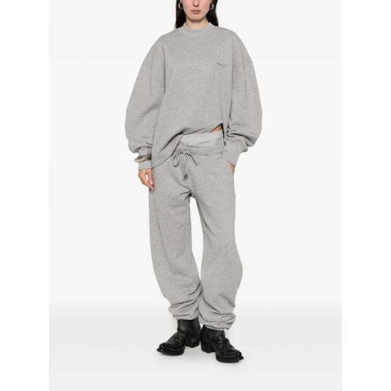  디 아티코 스트레이트 팬츠 아티코 스웨트팬츠 그레이 - THE ATTICO