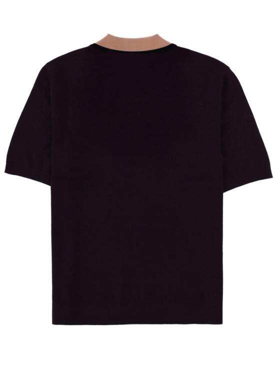  드리스 반 노튼 폴로 티셔츠 Dries Van Noten 몰 폴로 셔츠 퍼플 - DRIES VAN NOTEN