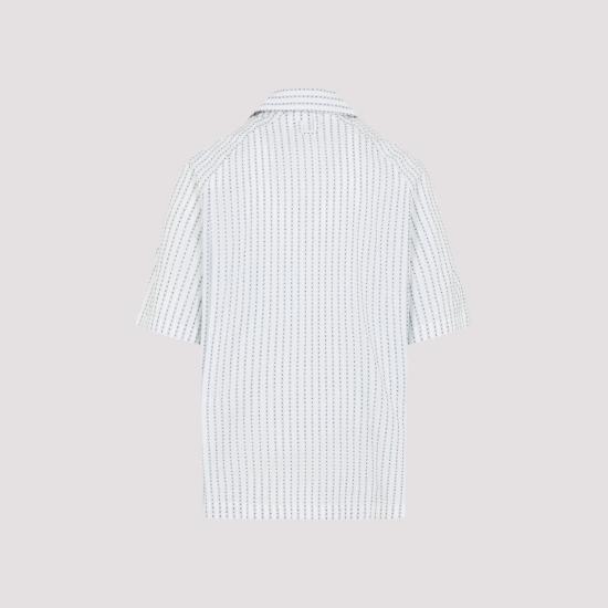 26SS 자크뮈스 긴팔 셔츠 SHM00573AW00778 1LY JACQUARD LOGO TIGHT STRIP - JACQUEMUS