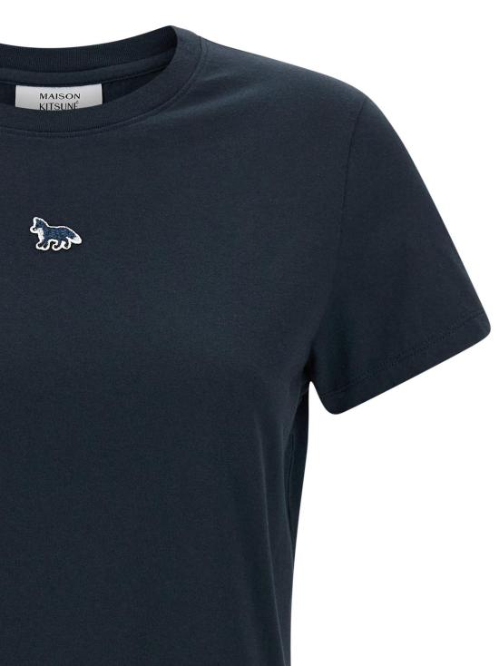  메종키츠네 반팔 티셔츠 메종 키츠네 베이비 폭스 티셔츠 블루 - MAISON KITSUNE