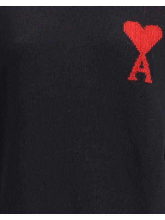  아미 스웨터 Ami Alexandre Mattiussi Ami De Coeur 터틀넥  블랙 - AMI