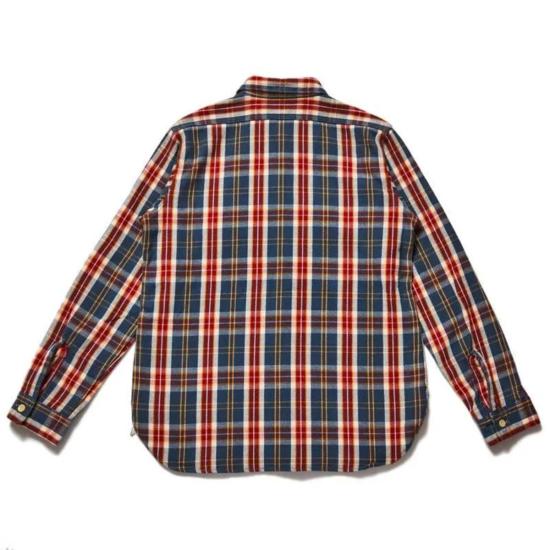  웨어하우스 긴팔 셔츠 Warehouse & Co. Lot 3104 플란넬  (패턴 F) 원워시 - WAREHOUSE