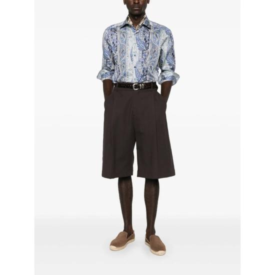  에트로 긴팔 셔츠 블루 - ETRO