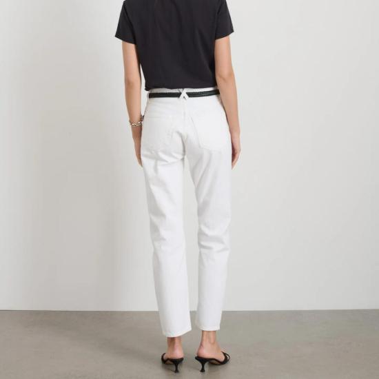  알렉스 밀 데님 팬츠 제인 미드라이즈 스트레이트 진 시로 화이트 - ALEX MILL