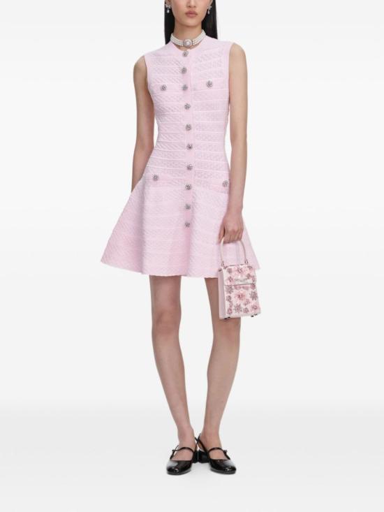  셀프 포트레이트 숏 원피스 미니 드레스 핑크 - SELF PORTRAIT