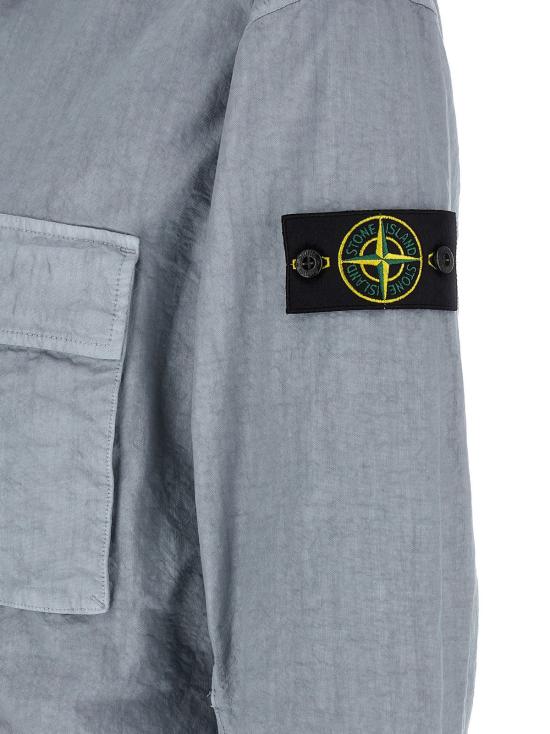  스톤 아일랜드 자켓 1200003 오버셔츠 라이트 블루 - STONE ISLAND