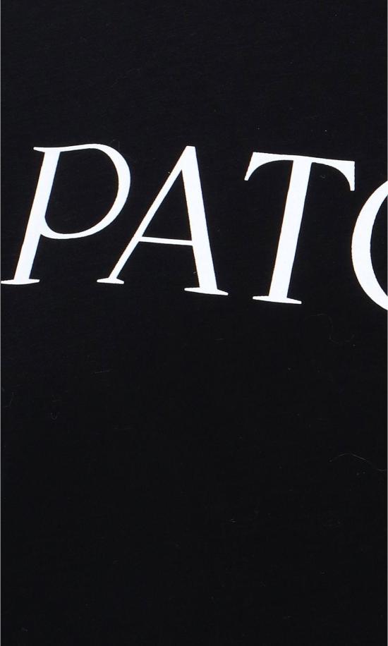  파투 반팔 티셔츠 로고 티셔츠 블랙 - PATOU