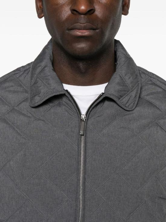  엠포리오 아르마니 자켓 퀼팅 블라우스 재킷 (회색) - EMPORIO ARMANI