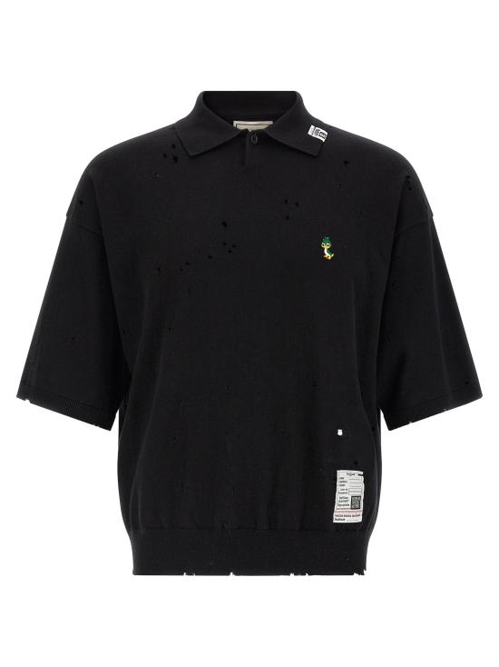 26SS 메종 미하라 야스히로 폴로 티셔츠 J16SW713BLACK Black