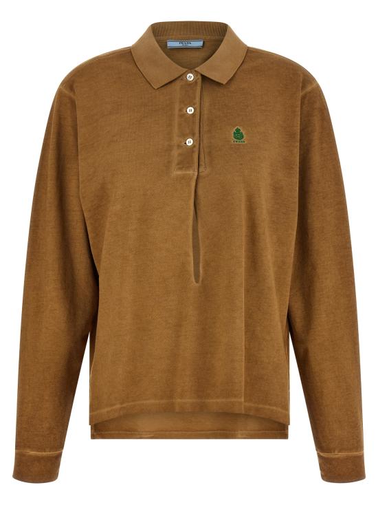 26SS 프라다 폴로 티셔츠 39669RSOOO19OVF0241 Beige