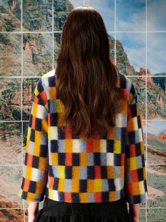  헨릭 빕스코브 자켓 Henrik Vibskov Shady 수트 재킷 브러시드 스퀘어 - HENRIK VIBSKOV