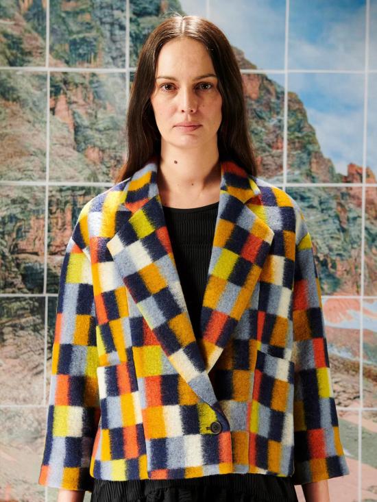  헨릭 빕스코브 자켓 Henrik Vibskov Shady 수트 재킷 브러시드 스퀘어 - HENRIK VIBSKOV