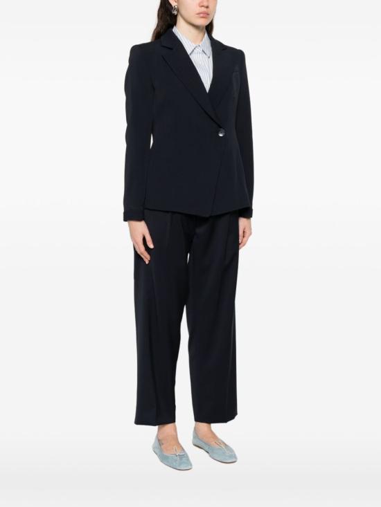  엠포리오 아르마니 수트 자켓 더블 브레스티드 블레이저 블루 - EMPORIO ARMANI