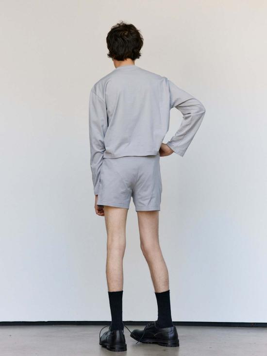  리에르 긴팔 티셔츠 리어 저지 티셔츠 라운드넥 - RIER