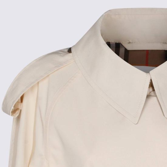  버버리 트렌치 코트 코튼  화이트 - BURBERRY