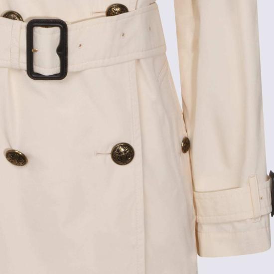  버버리 트렌치 코트 코튼  화이트 - BURBERRY