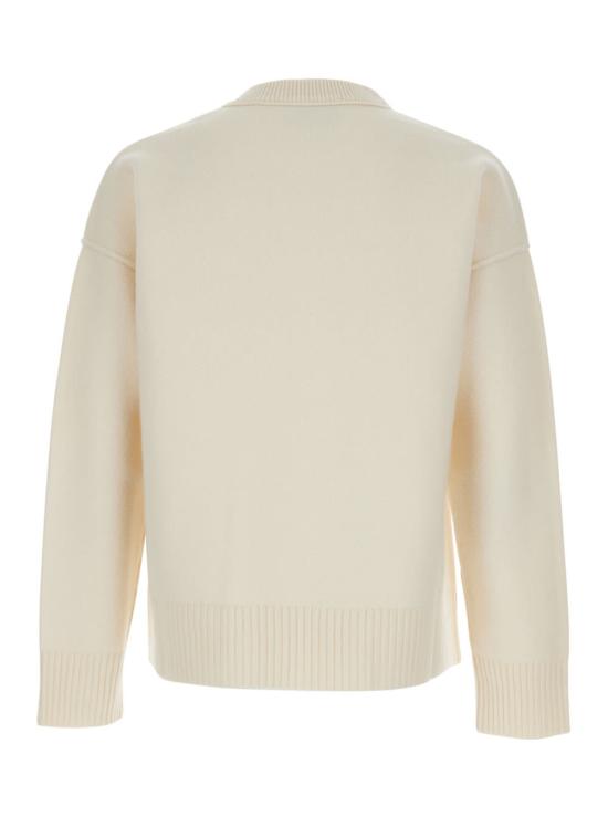  아미 스웨터 알렉상드르 마티우시 ADC 자수 크루넥  화이트 - AMI