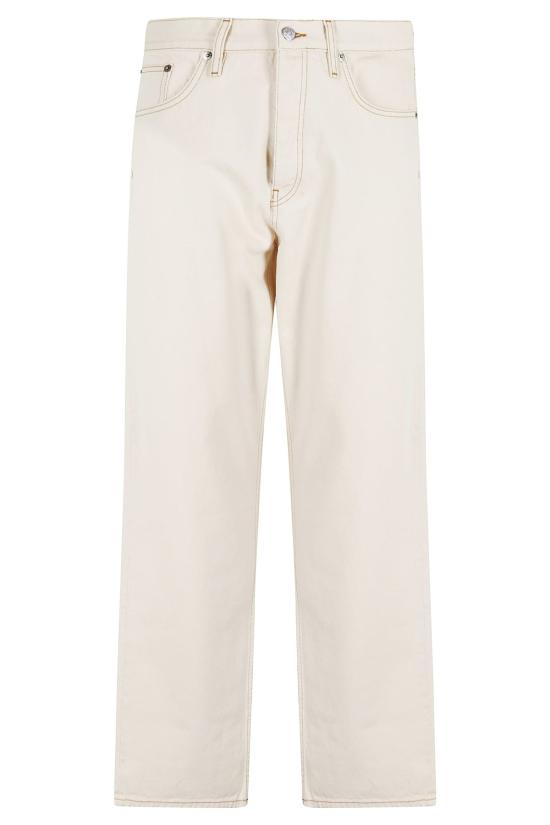  선플라워 데님 팬츠 루즈 진 에크루 콘트라스트