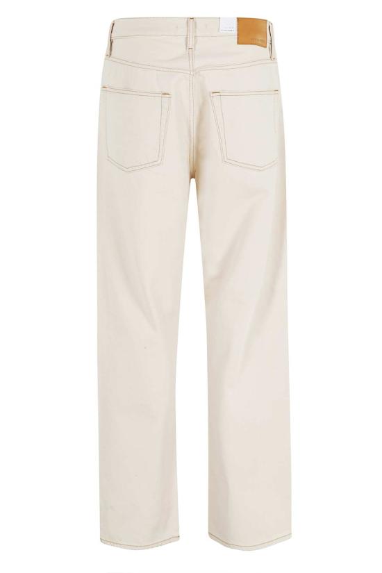  선플라워 데님 팬츠 루즈 진 에크루 콘트라스트 - SUNFLOWER