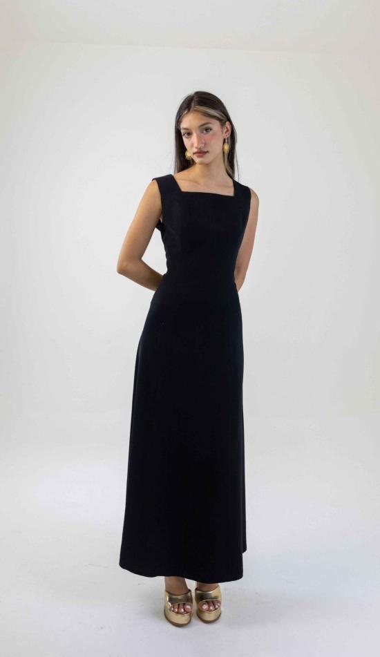  Deerah 롱 원피스 디라 스퀘어넥 드레스