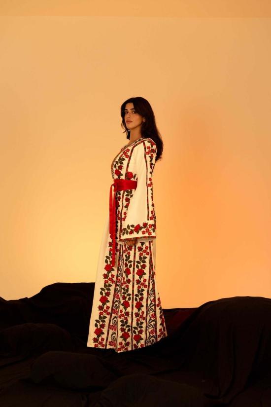  Deerah 롱 원피스 디라의 꽃무늬 팔레스타인 토브 드레스 - OTHER BRANDS