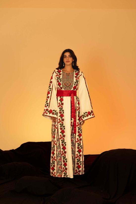  Deerah 롱 원피스 디라의 꽃무늬 팔레스타인 토브 드레스 - OTHER BRANDS