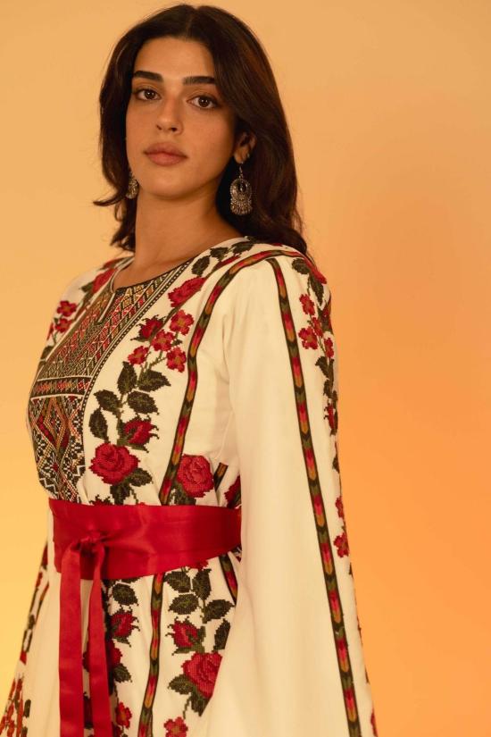  Deerah 롱 원피스 디라의 꽃무늬 팔레스타인 토브 드레스 - OTHER BRANDS