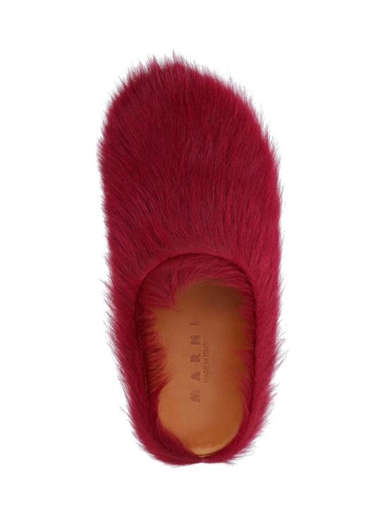  마르니 뮬/슬리퍼 마니 푸스벳 뮬 레드 - MARNI