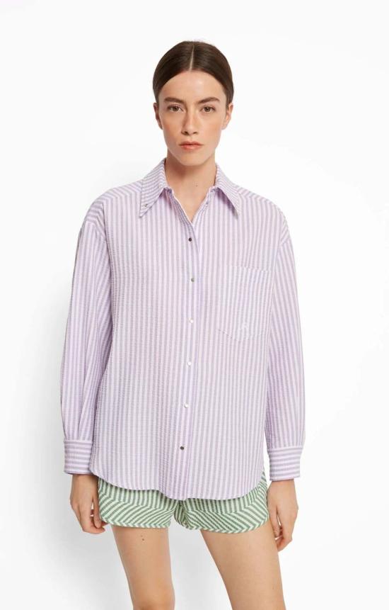  Roseanna 탑 First 셔츠  라일락