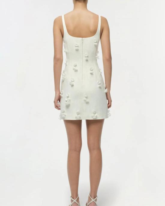  조나단 심카이 숏 원피스 Jonathan Simkhai Cailinn 미니 드레스 화이트 - JONATHAN SIMKHAI