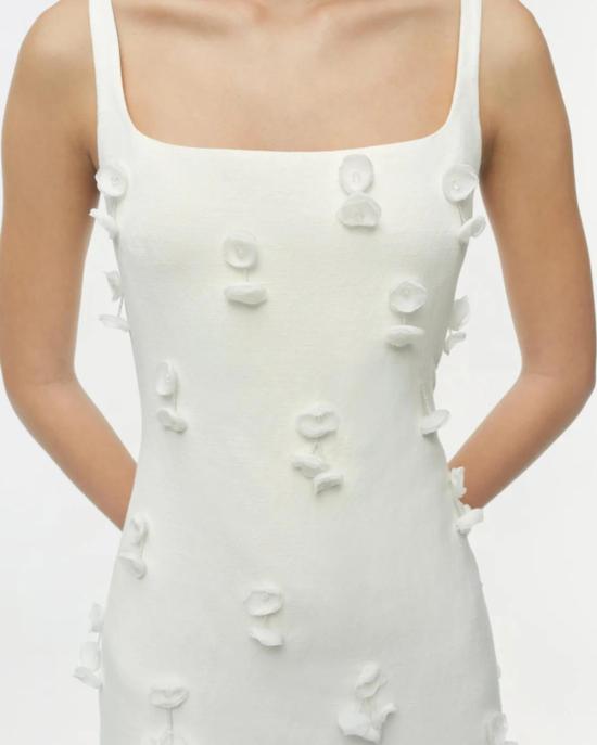  조나단 심카이 숏 원피스 Jonathan Simkhai Cailinn 미니 드레스 화이트 - JONATHAN SIMKHAI