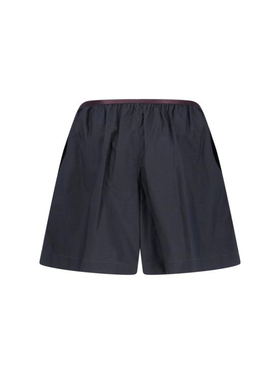  르메르 숏팬츠 실크 블렌드 반바지 블랙 - LEMAIRE