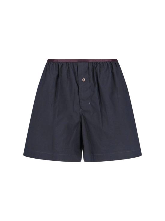  르메르 숏팬츠 실크 블렌드 반바지 블랙