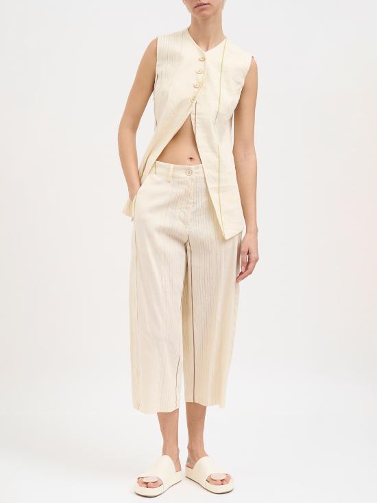 26SS 노스트라싼티시마 스트레이트 팬츠 N6SWOMP136CHIARO Beige - NOSTRASANTISSIMA