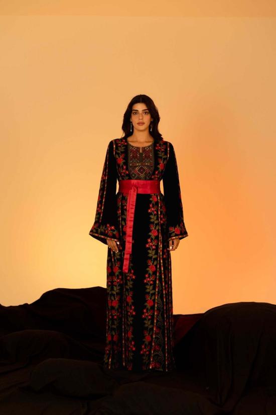  Deerah 롱 원피스 디라의 꽃무늬 팔레스타인 토브 드레스 - OTHER BRANDS