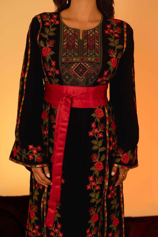  Deerah 롱 원피스 디라의 꽃무늬 팔레스타인 토브 드레스 - OTHER BRANDS