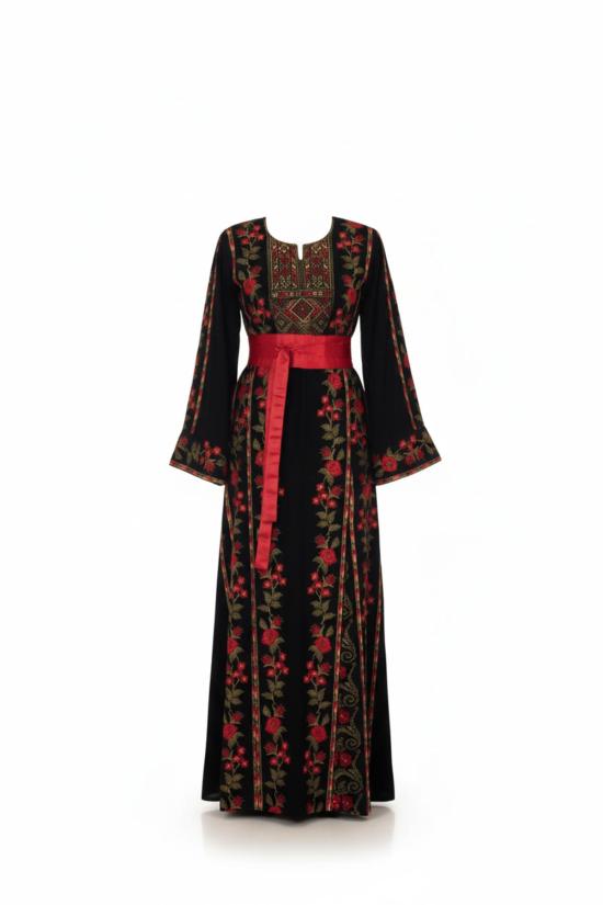  Deerah 롱 원피스 디라의 꽃무늬 팔레스타인 토브 드레스