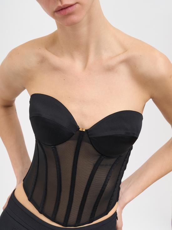 26SS 엘리자베타프랜치 탑 NTO05162E2110 Black - ELISABETTA FRANCHI