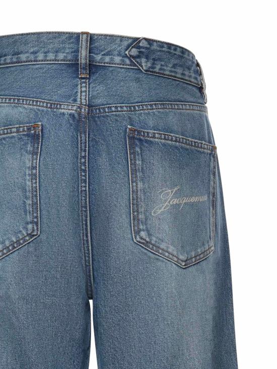  자크뮈스 데님 팬츠 Jacquemus Le De Nîmes 진 블루/타박 - JACQUEMUS