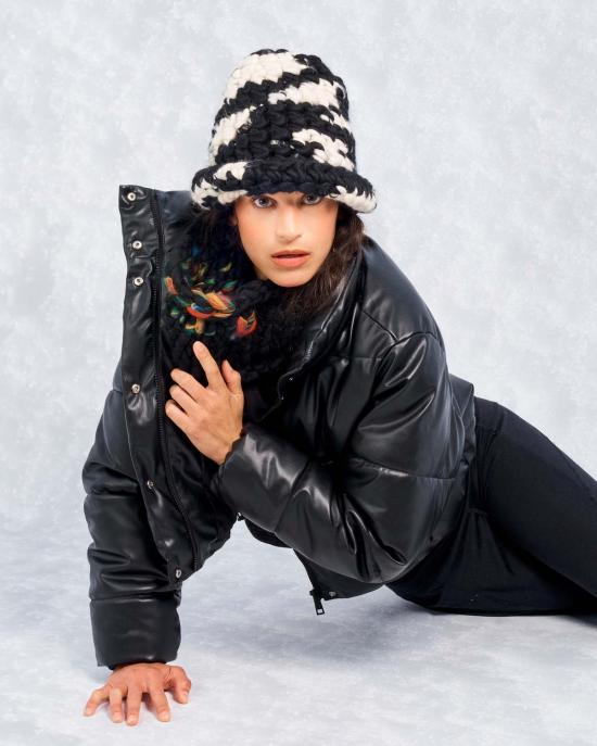  Mischa Lampert 모자 미샤 램퍼트 제브라 롤 - OTHER BRANDS