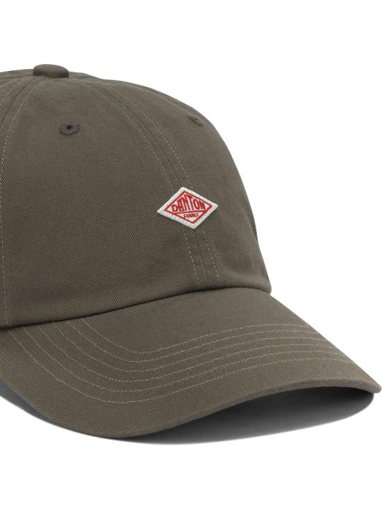 26SS 단톤 치노 클로스 6-패널 캡 DT H0227 TKCCHARCOAL Grey - DANTON