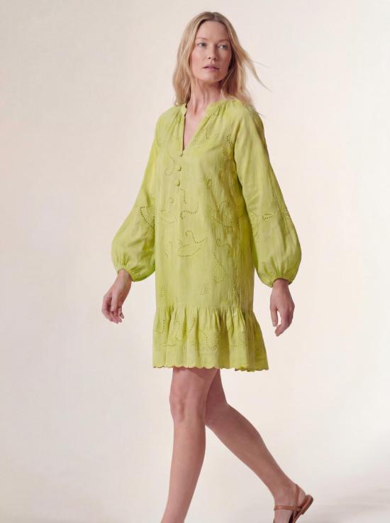  Cartolina 숏 원피스 카르톨리나 셀윈 미니 드레스 샤르트뢰즈 - OTHER BRANDS