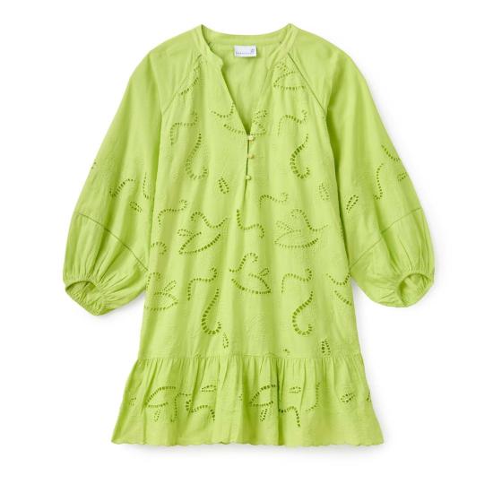  카르톨리나 숏 원피스 셀윈 미니 드레스 샤르트뢰즈