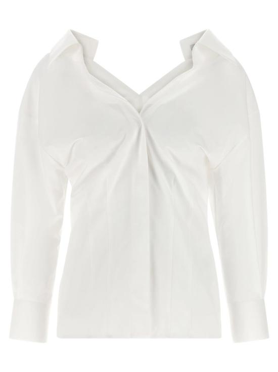  지방시 탑 컷아웃 셔츠 화이트