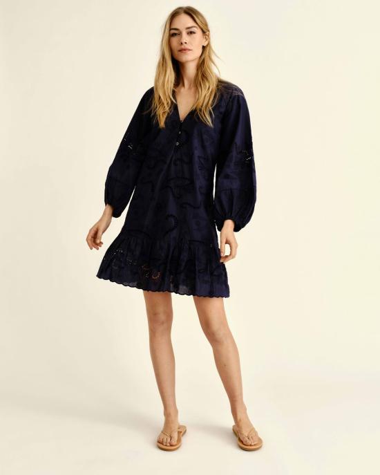  카르톨리나 숏 원피스 셀윈 미니 드레스 미드나잇 블루 - CARTOLINA