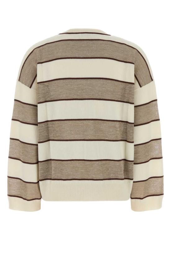  브루넬로 쿠치넬리 스웨터 자수 울 블렌드 오버사이즈  CSF58 - BRUNELLO CUCINELLI