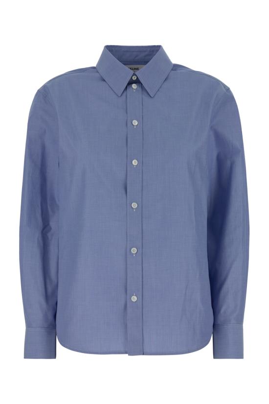 26SS 셀린느 코튼 포플린 릴렉스드 셔츠 RC09X2N91 07EU BLEU