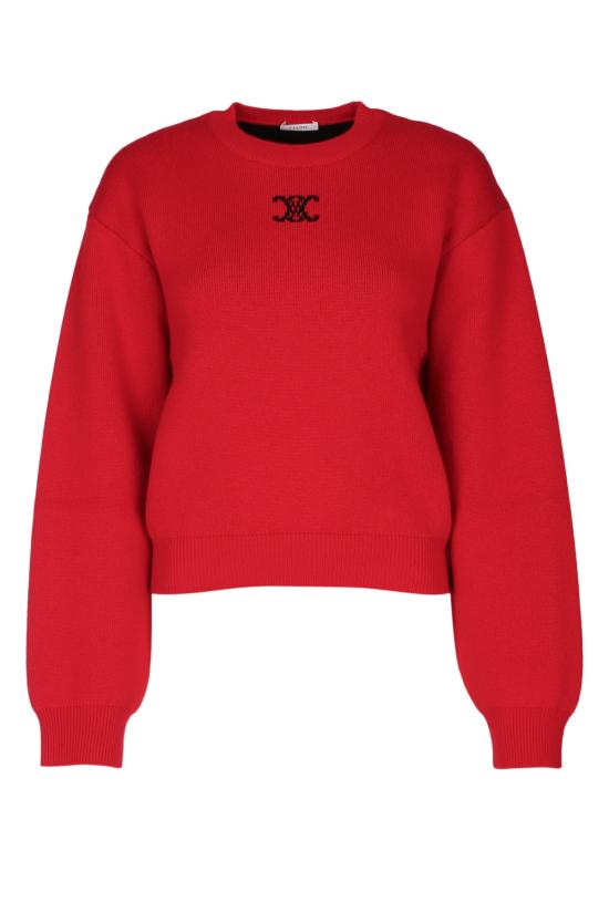 26SS 셀린느 캐시미어 크루넥 스웨터 RY0M40X73 27BK REDBLUEBLACK