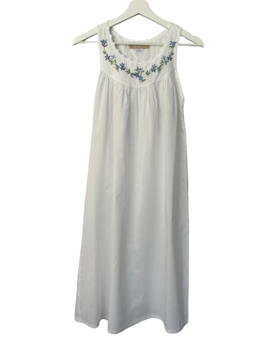  Maison d'Haiti 라운지 웨어 메종 다티 블루 갈랜드 나이트가운