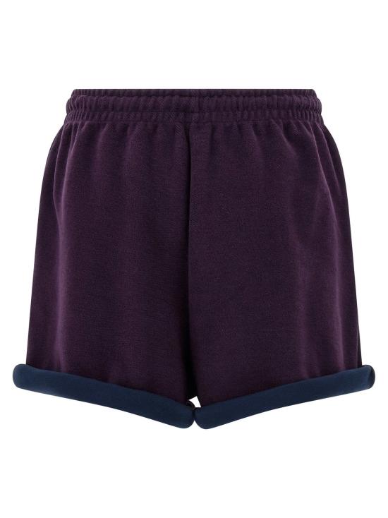  디 아티코 숏팬츠 아티코 아메리칸 플리스 반바지 (보라색) - THE ATTICO